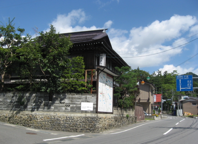 長野県　信州きなさの旅館近くの風景