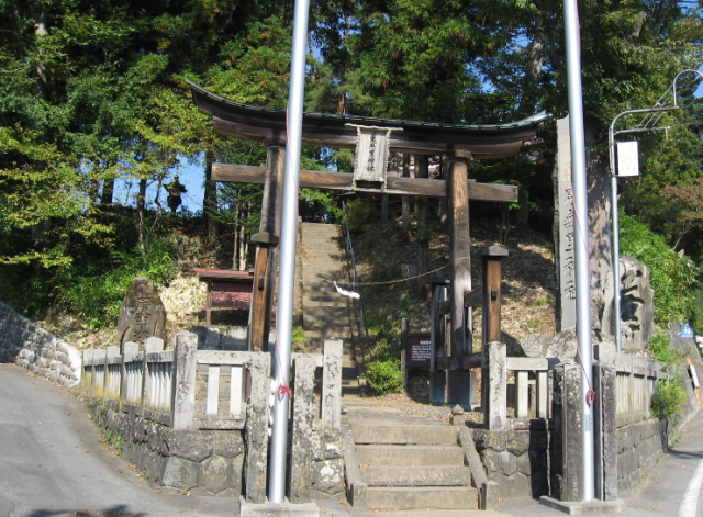 長野県　信州きなさの旅館近くの風景