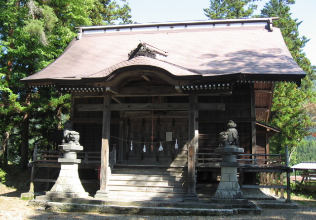 長野県　信州きなさの旅館近くの風景